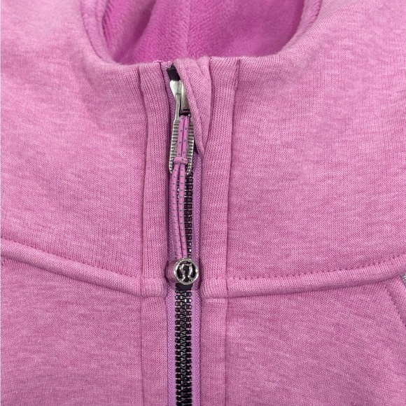 Lululemon Scuba Oversized 1/2 Zip Hoodie *Plush Sz M/L Heathered Dahlia Mauve - Picture 3 of 8